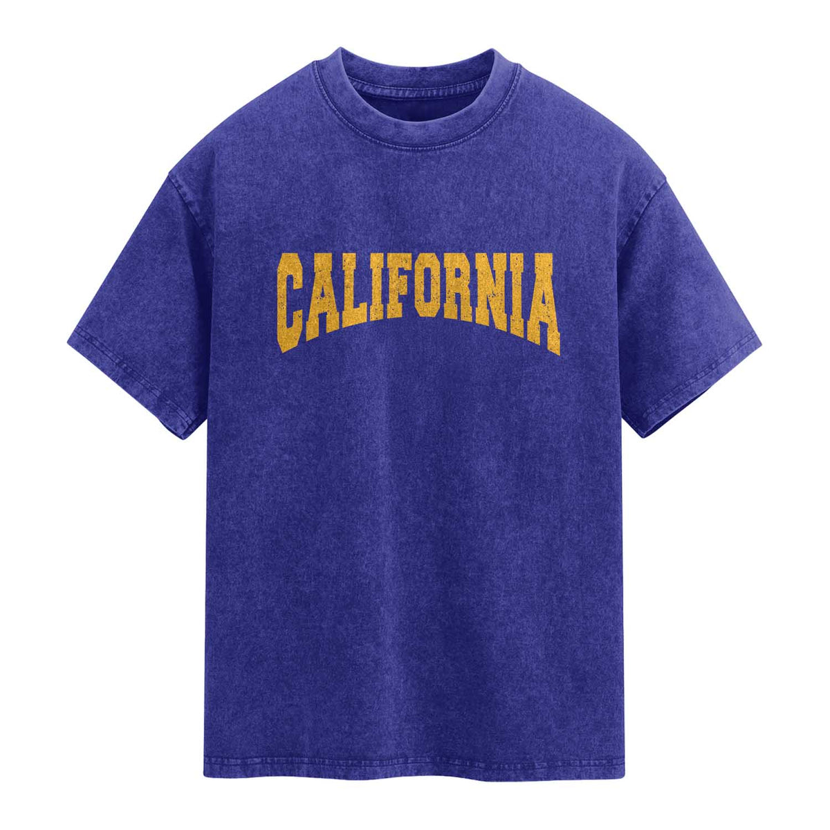 California Sports Throwback Washed Cotton T-Shirt Cali State Pride Souvenir