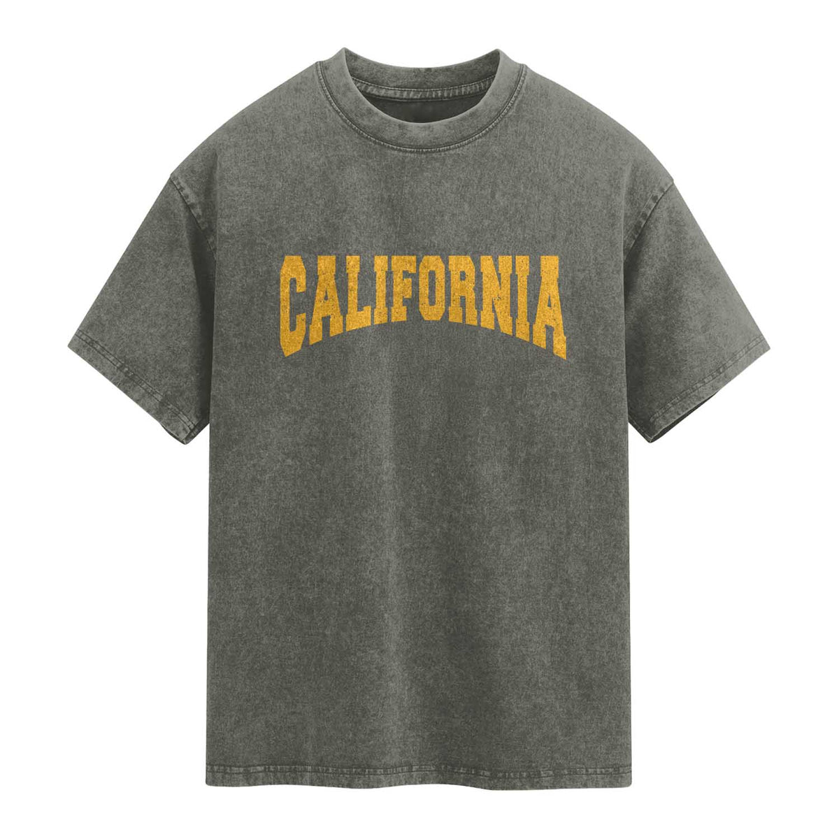 California Sports Throwback Washed Cotton T-Shirt Cali State Pride Souvenir