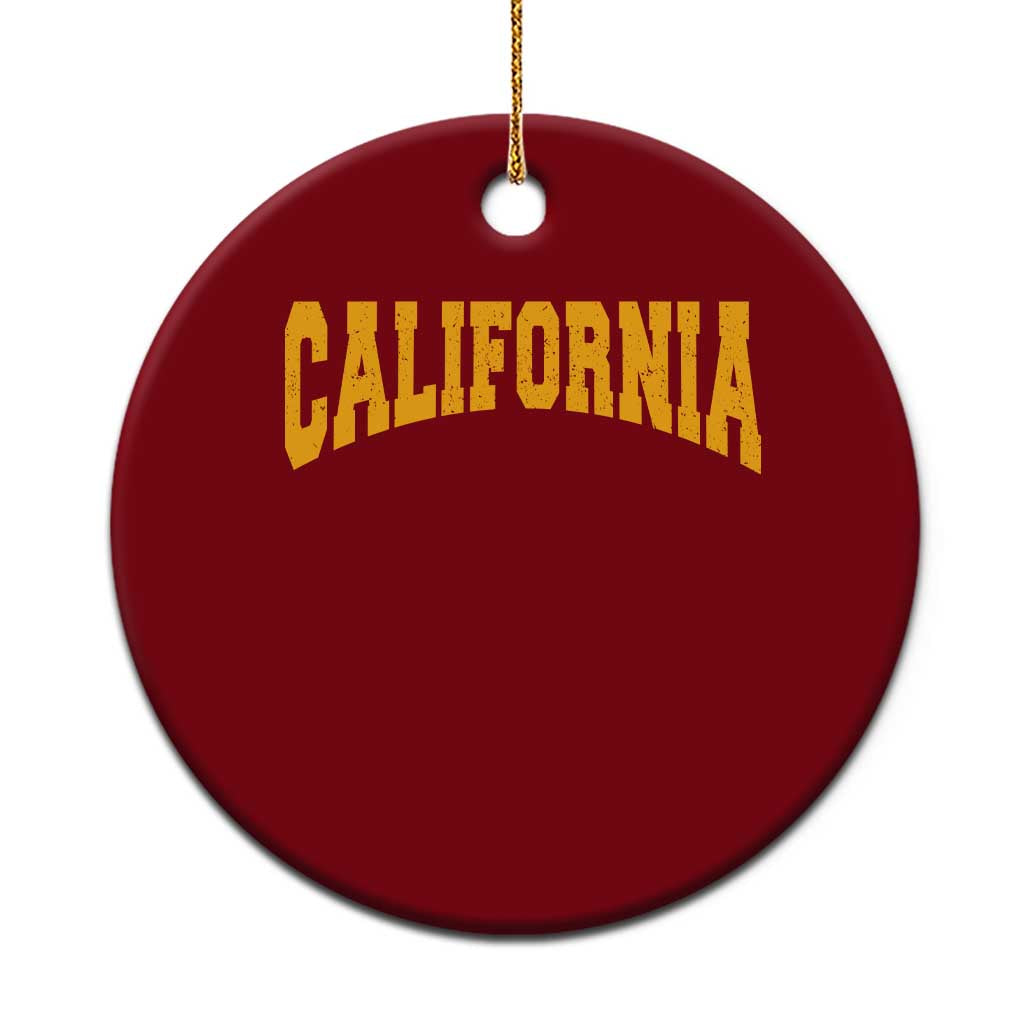 California Sports Throwback Ceramic Ornament Cali State Pride Souvenir