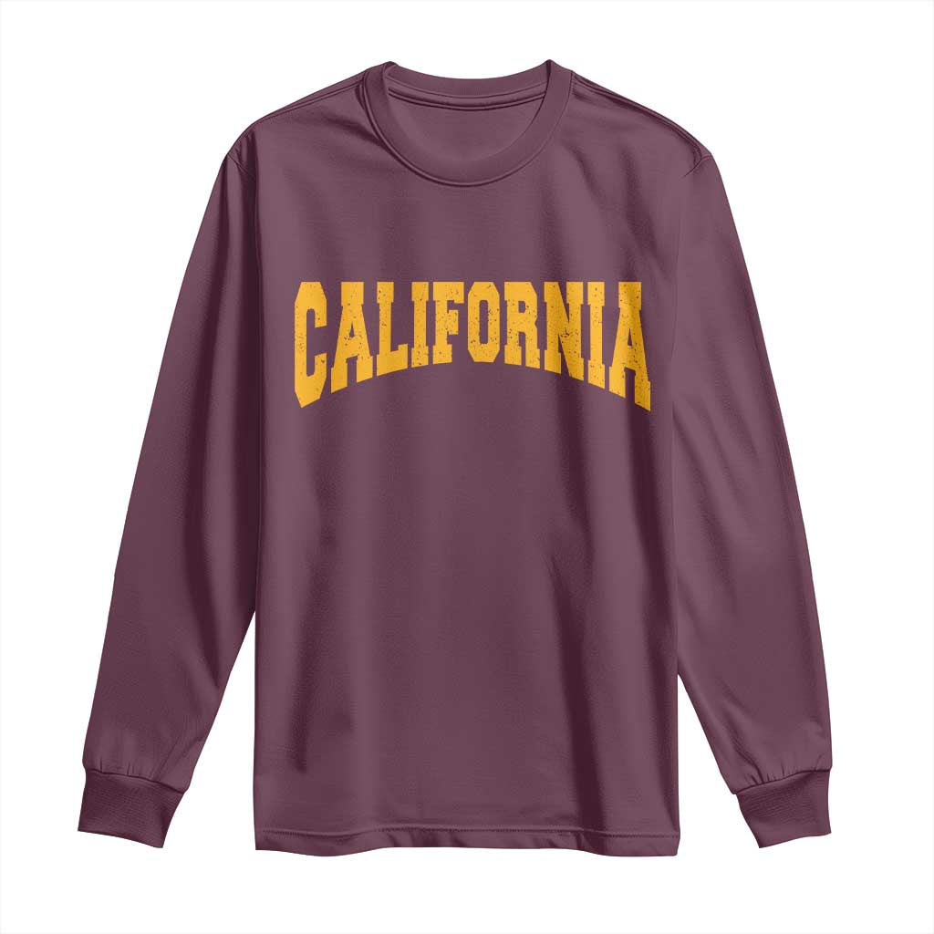 California Sports Throwback Long Sleeve Shirt Cali State Pride Souvenir
