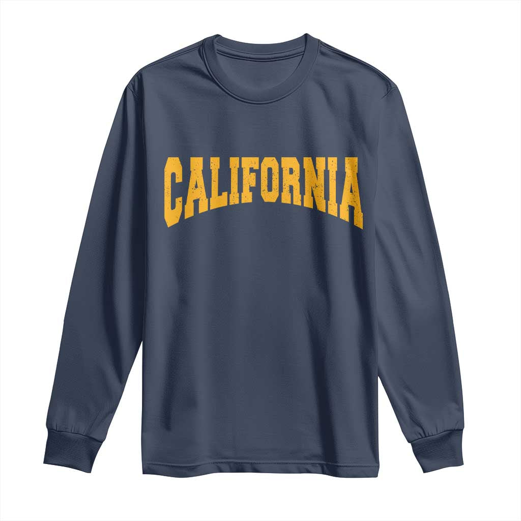 California Sports Throwback Long Sleeve Shirt Cali State Pride Souvenir