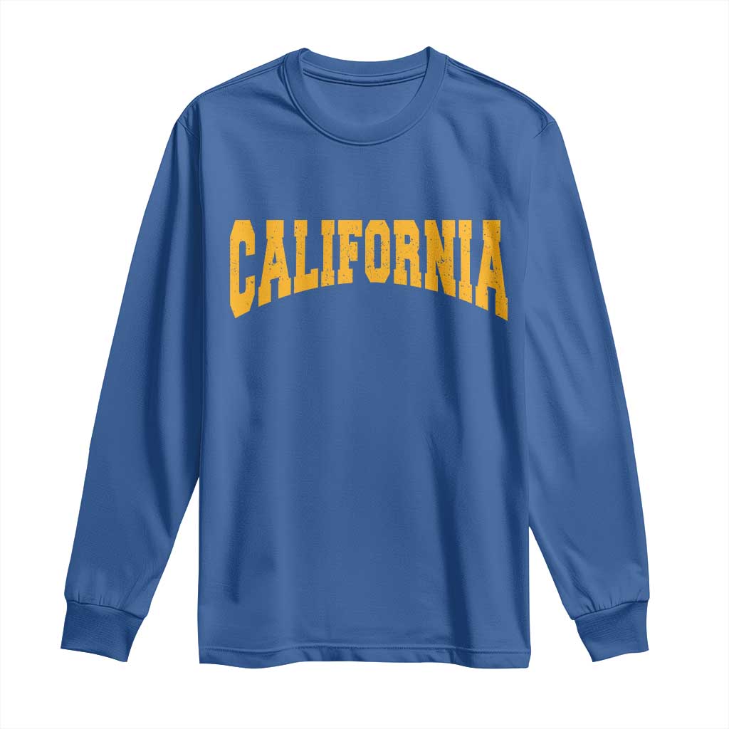 California Sports Throwback Long Sleeve Shirt Cali State Pride Souvenir