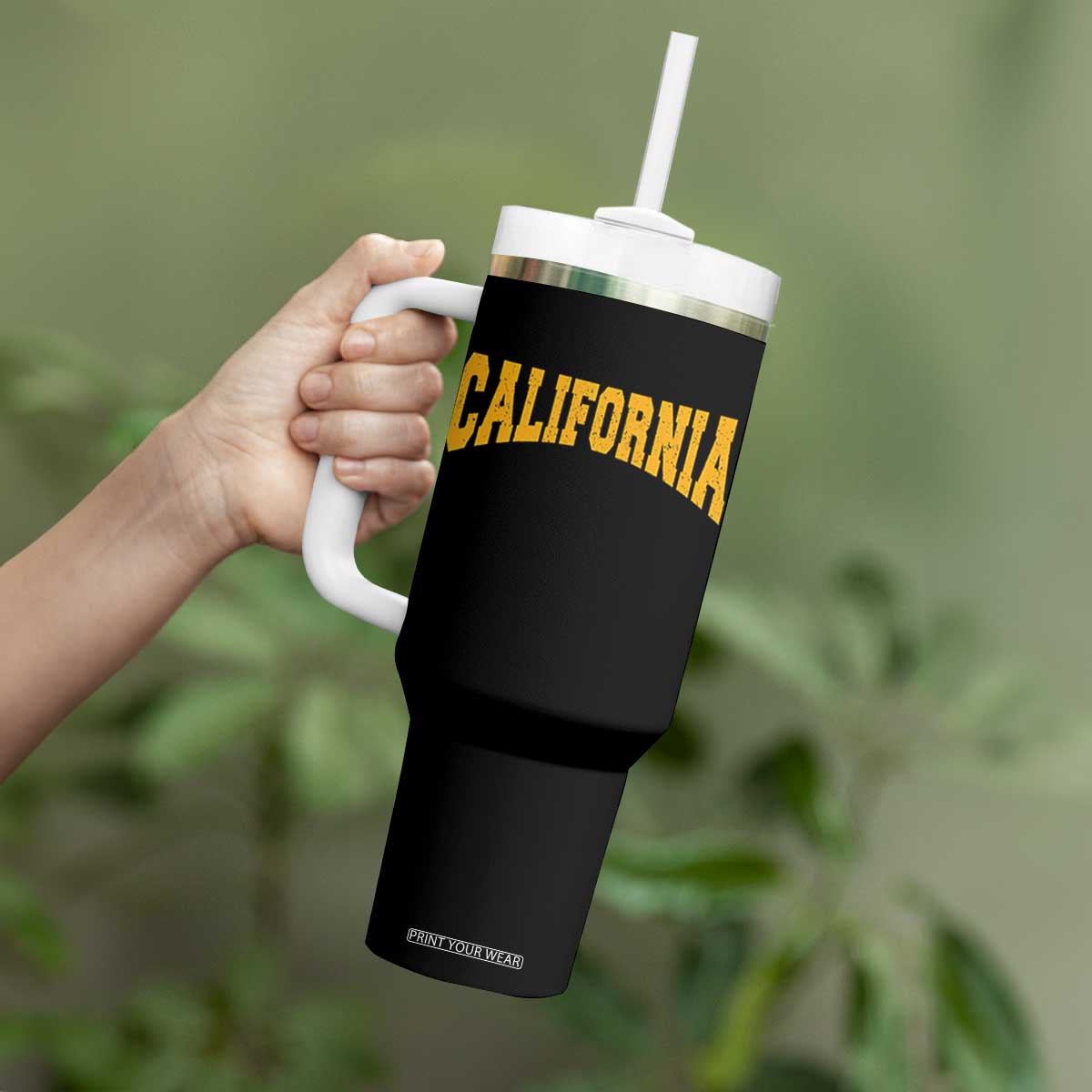 California Sports Throwback Tumbler With Handle Cali State Pride Souvenir