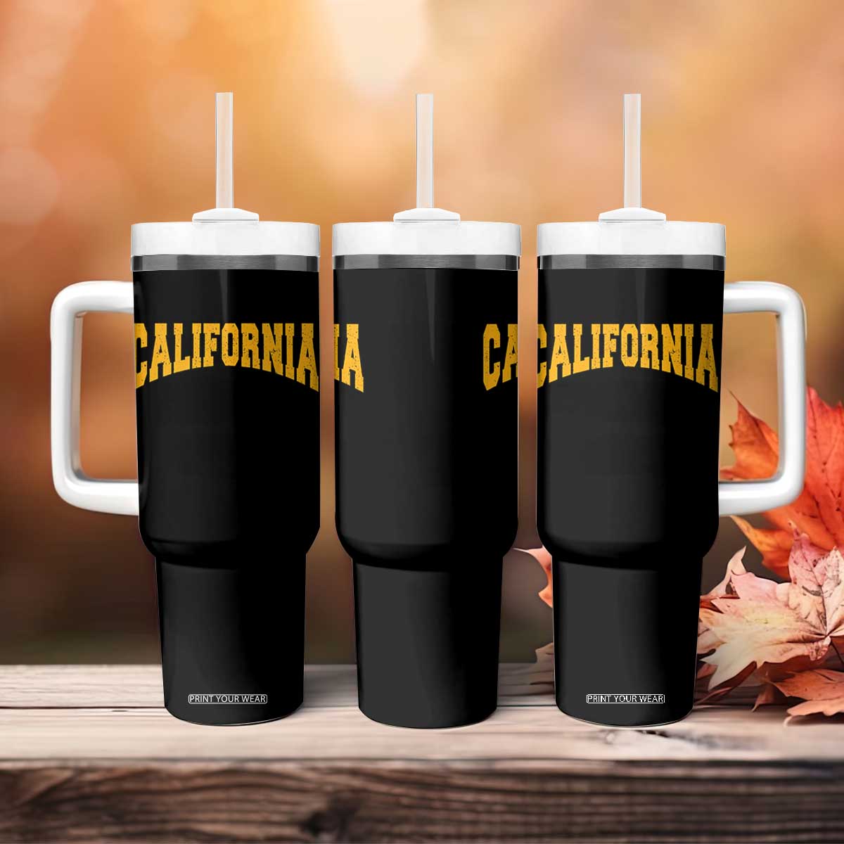 California Sports Throwback Tumbler With Handle Cali State Pride Souvenir