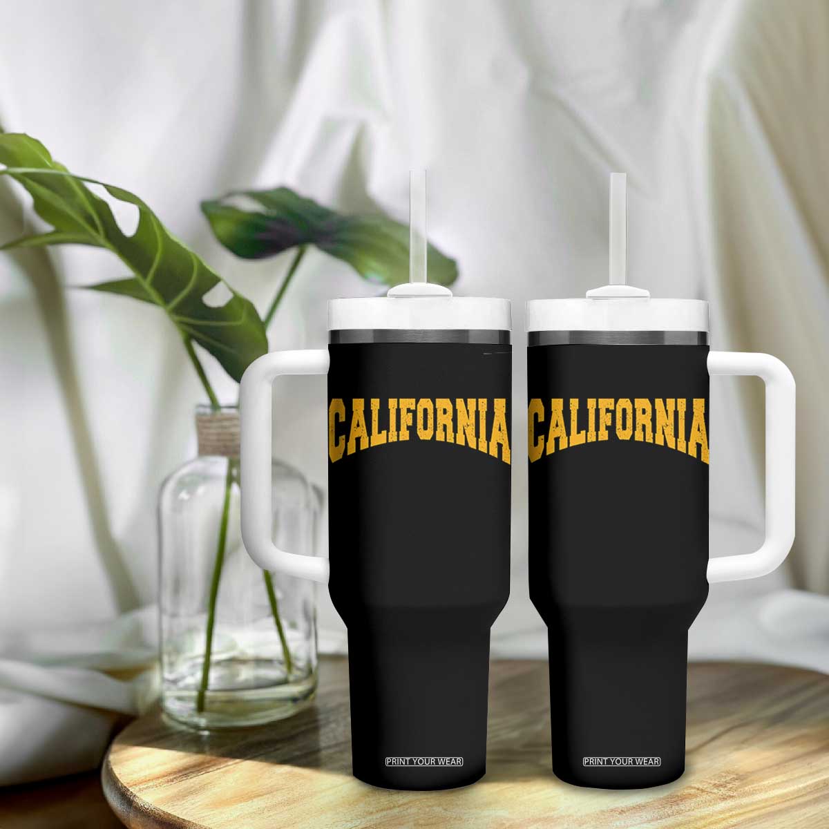 California Sports Throwback Tumbler With Handle Cali State Pride Souvenir