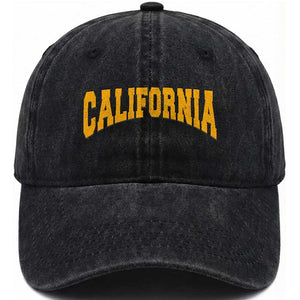 California Sports Throwback Washed Cotton Baseball Cap Cali State Pride Souvenir