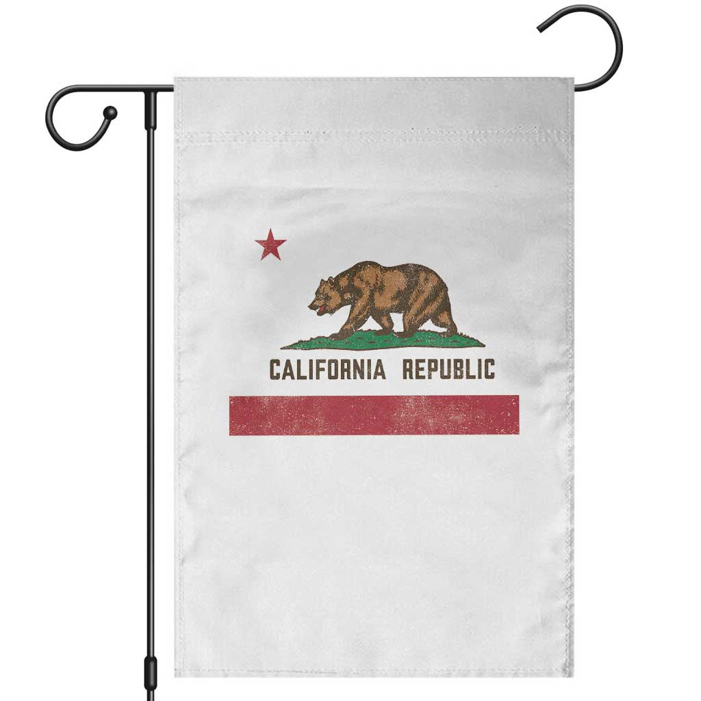 Vintage California State Flag Garden Flag Grizzly Bear SoCal Norcal Cencal San Francisco