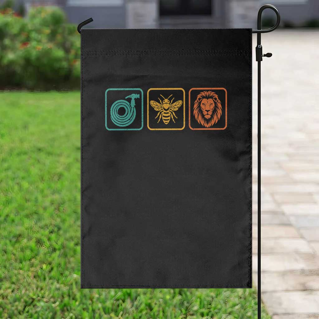 Hose Bee Lion Icons Funny Meme Retro Garden Flag TS11 Print Your Wear