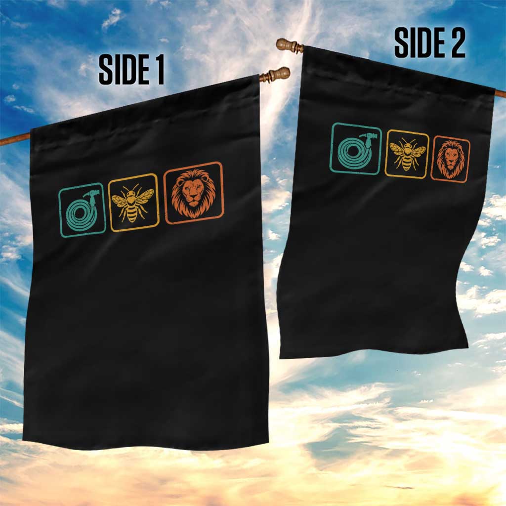 Hose Bee Lion Icons Funny Meme Retro Garden Flag TS11 Print Your Wear