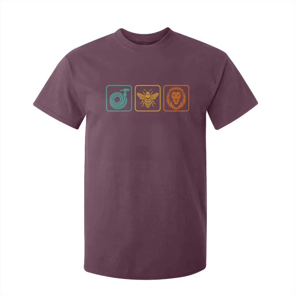 Hose Bee Lion Icons Funny Meme Retro T Shirt For Kid TS11 Maroon Print Your Wear