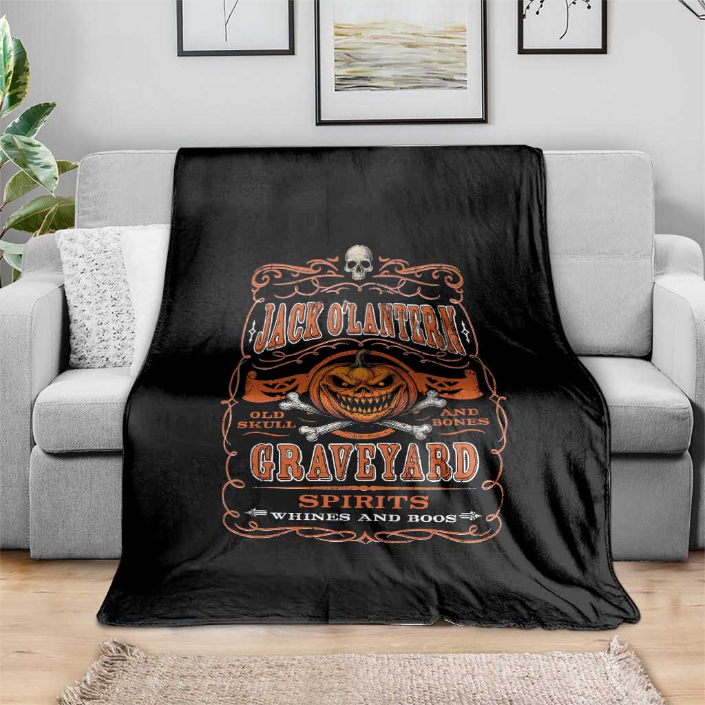 Halloween Jack O Lantern Throw Blanket Scary Skull Pumpkin Face TS11 Print Your Wear