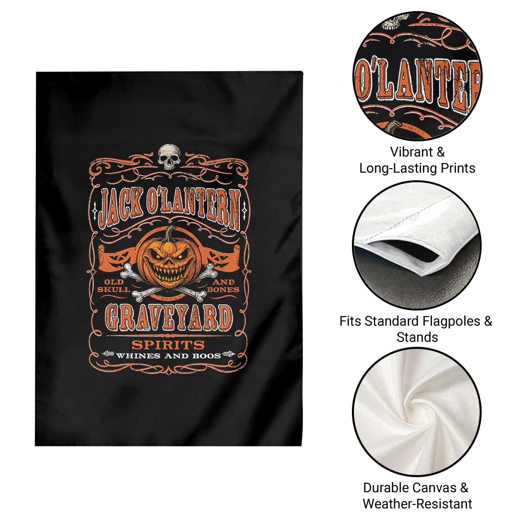 Halloween Jack O Lantern Garden Flag Scary Skull Pumpkin Face TS11 Print Your Wear