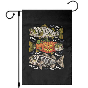 Halloween Bass Fish Pumpkin Skeleton Mummy Garden Flag