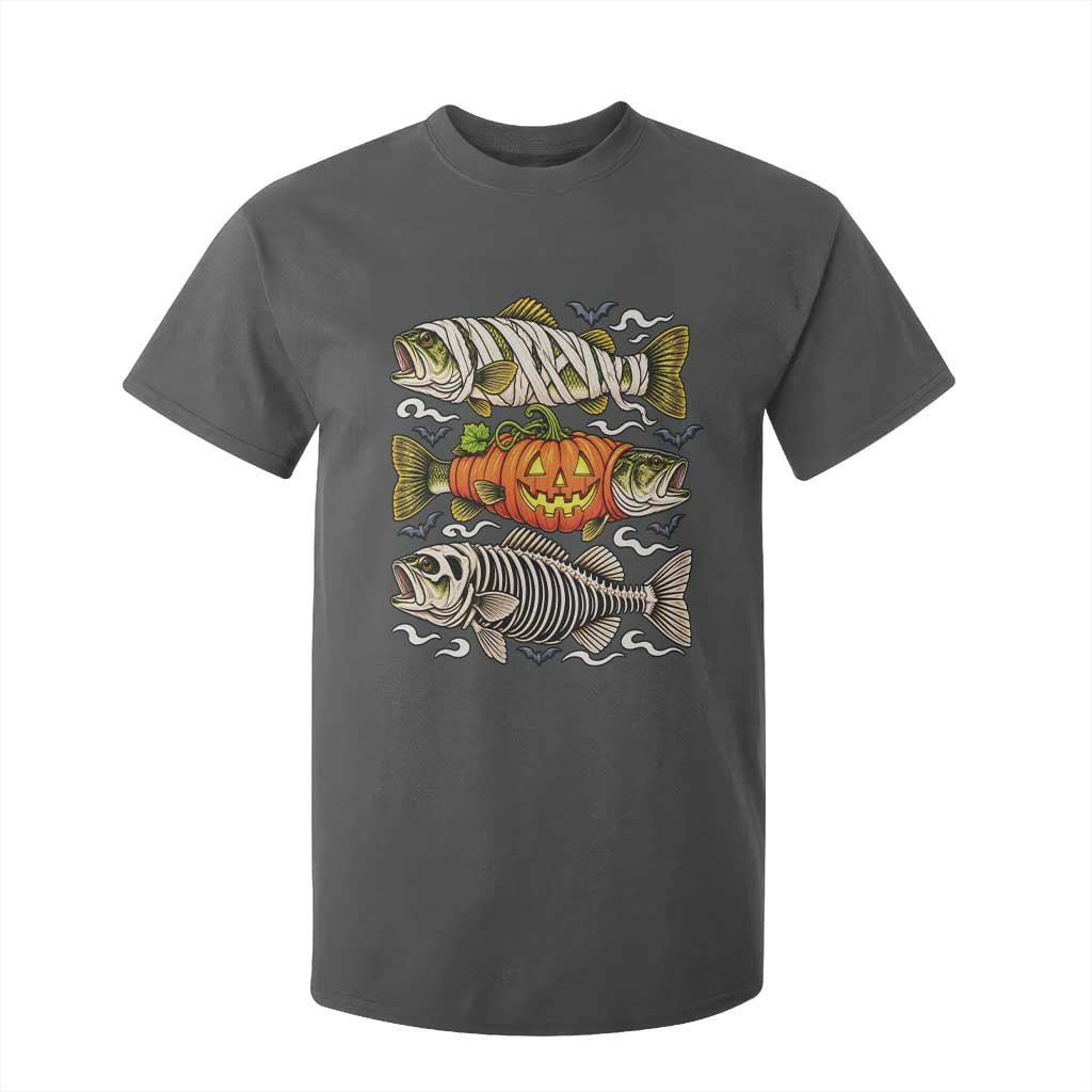 Halloween Bass Fish Pumpkin Skeleton Mummy T Shirt For Kid