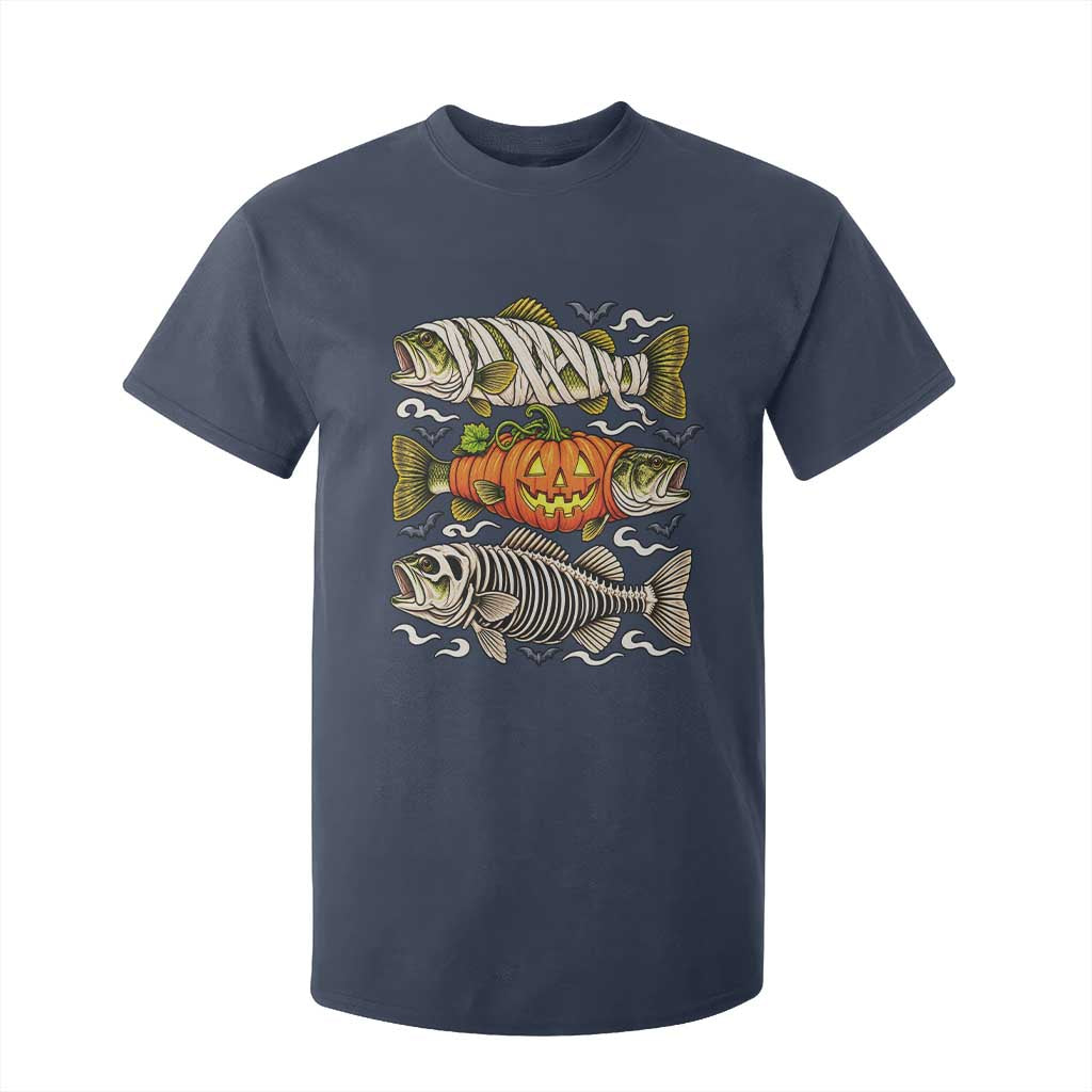 Halloween Bass Fish Pumpkin Skeleton Mummy T Shirt For Kid