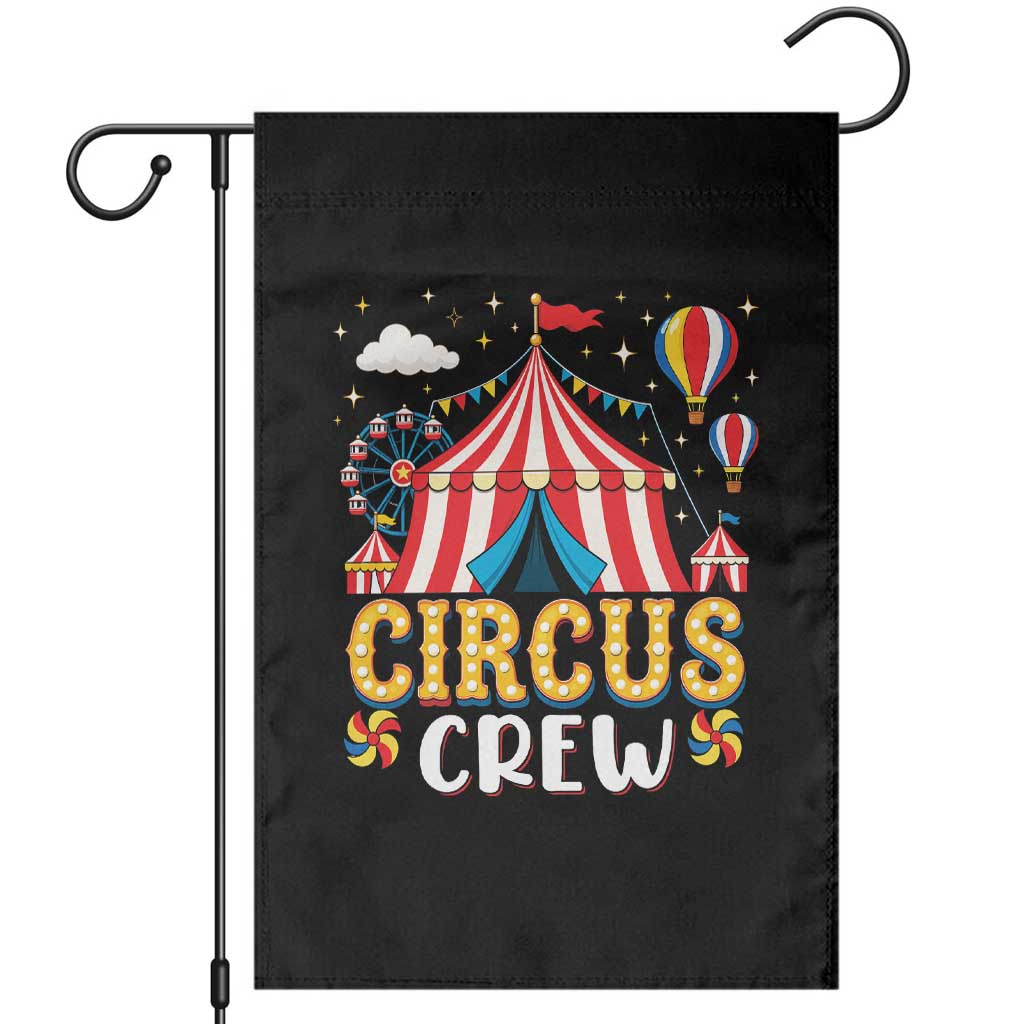 Circus Crew Garden Flag Funny Circus Staff Clown Party Carnival