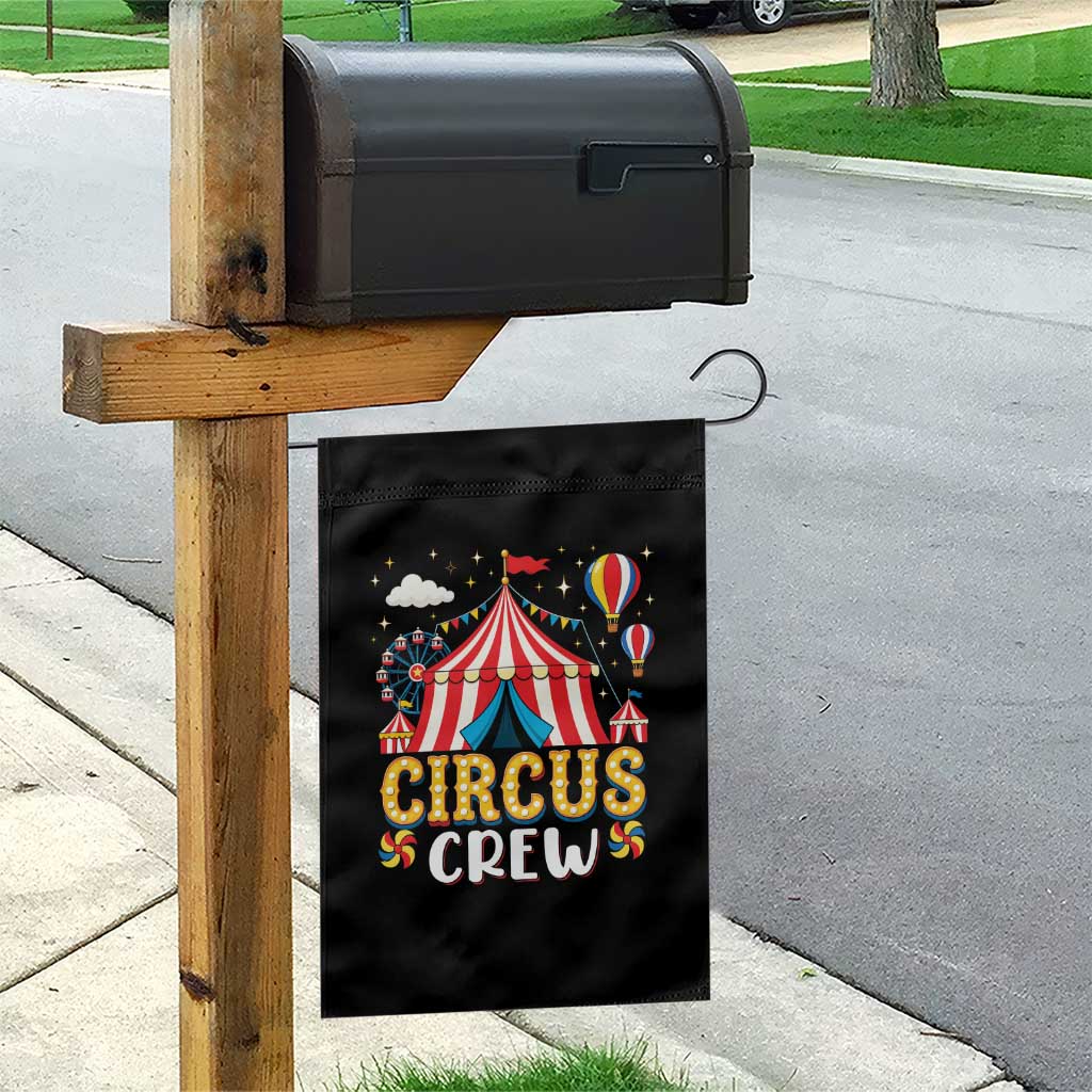 Circus Crew Garden Flag Funny Circus Staff Clown Party Carnival