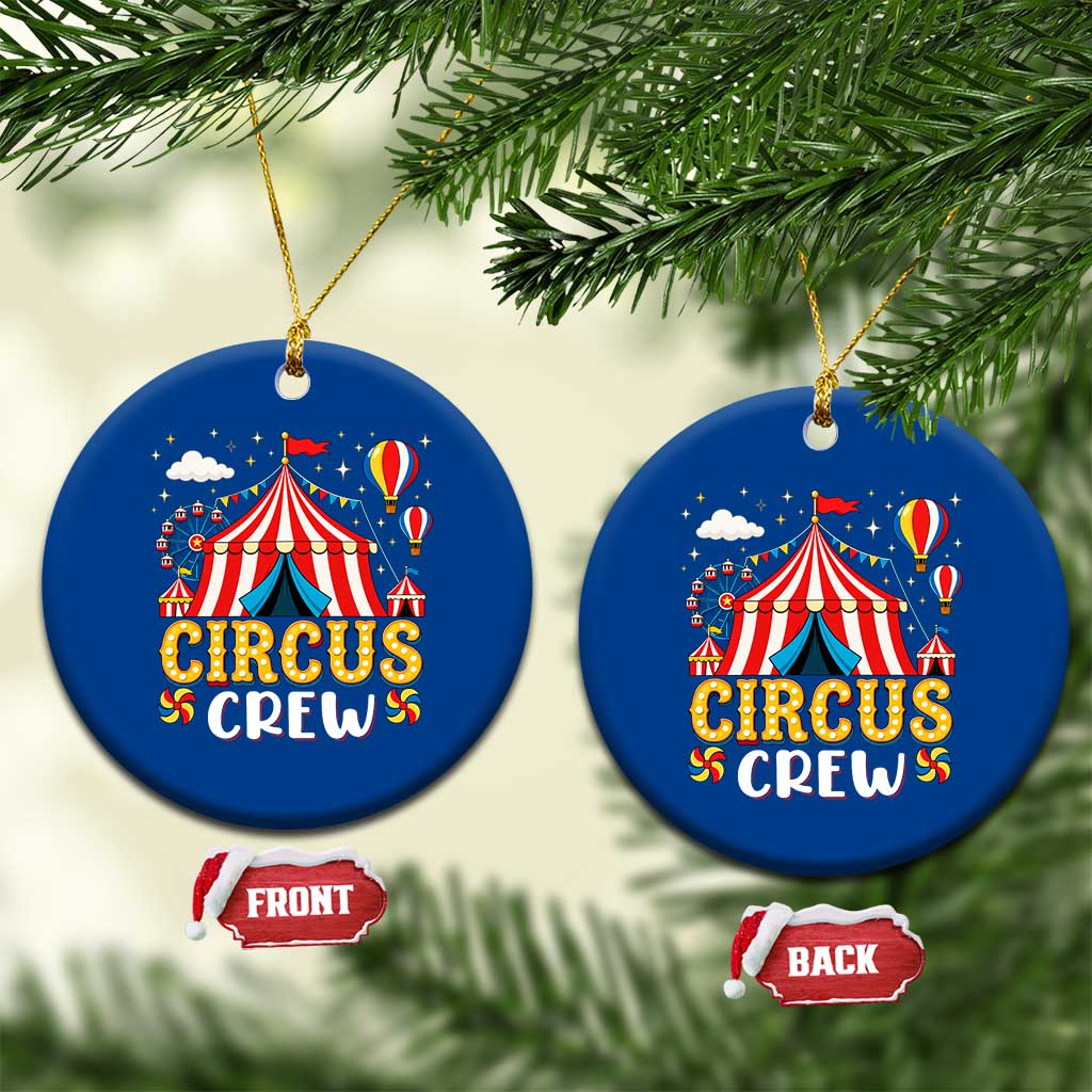 Circus Crew Ceramic Ornament Funny Circus Staff Clown Party Carnival