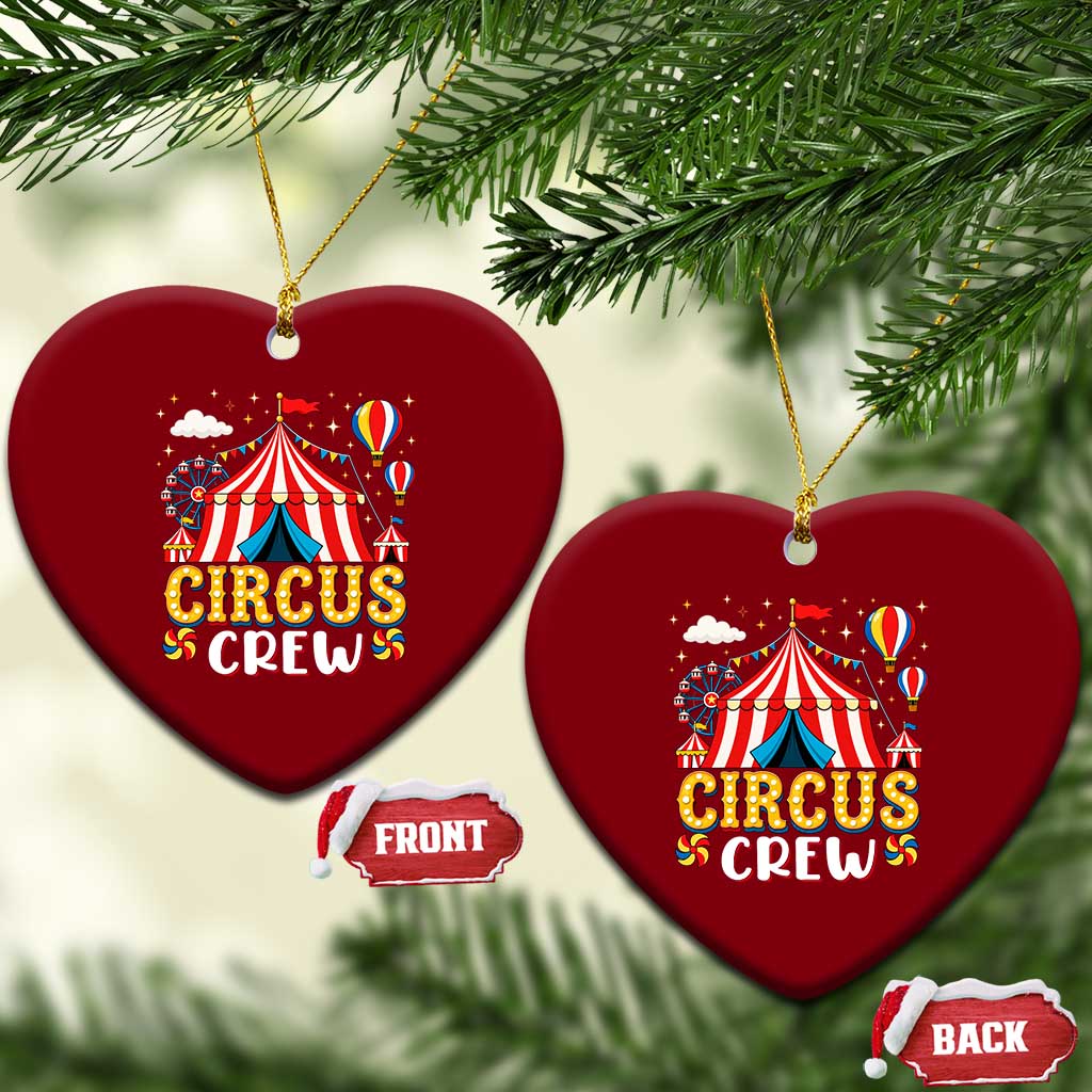 Circus Crew Ceramic Ornament Funny Circus Staff Clown Party Carnival