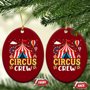 Circus Crew Ceramic Ornament Funny Circus Staff Clown Party Carnival