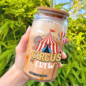 Circus Crew Glass Can Funny Circus Staff Clown Party Carnival