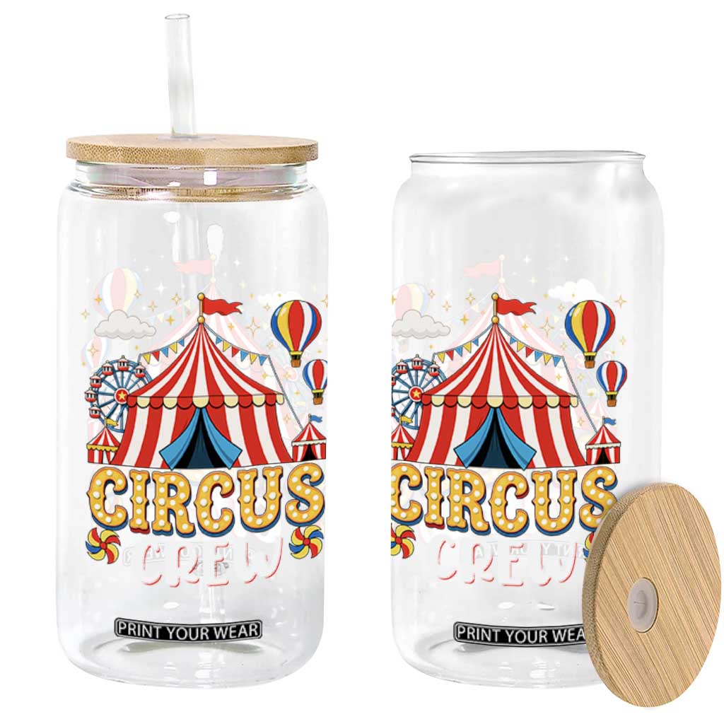 Circus Crew Glass Can Funny Circus Staff Clown Party Carnival