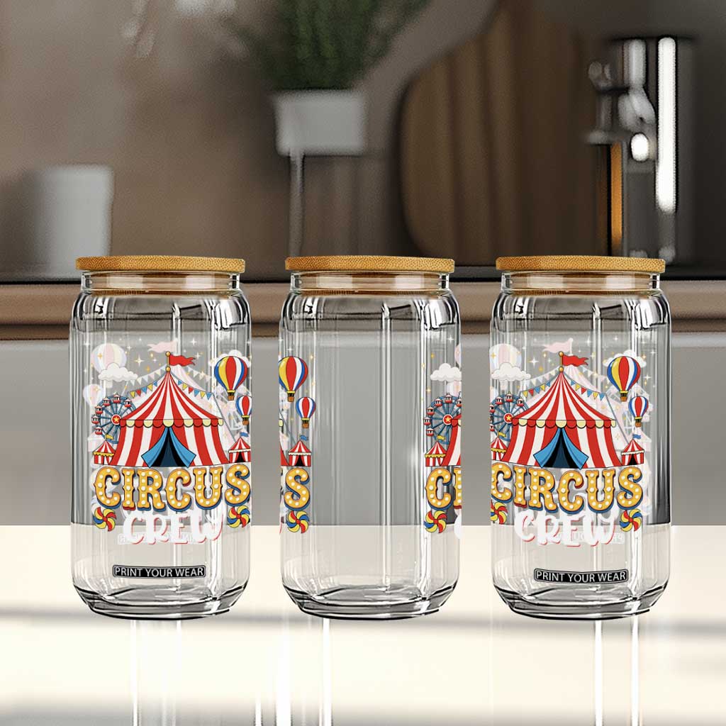 Circus Crew Glass Can Funny Circus Staff Clown Party Carnival