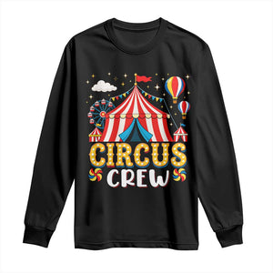 Circus Crew Long Sleeve Shirt Funny Circus Staff Clown Party Carnival