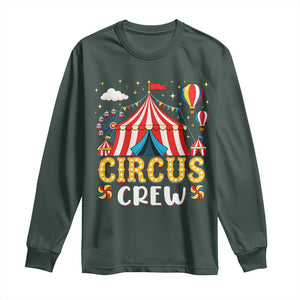 Circus Crew Long Sleeve Shirt Funny Circus Staff Clown Party Carnival
