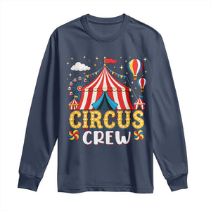 Circus Crew Long Sleeve Shirt Funny Circus Staff Clown Party Carnival