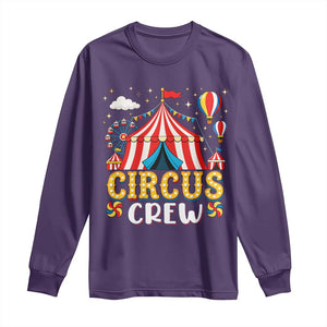 Circus Crew Long Sleeve Shirt Funny Circus Staff Clown Party Carnival