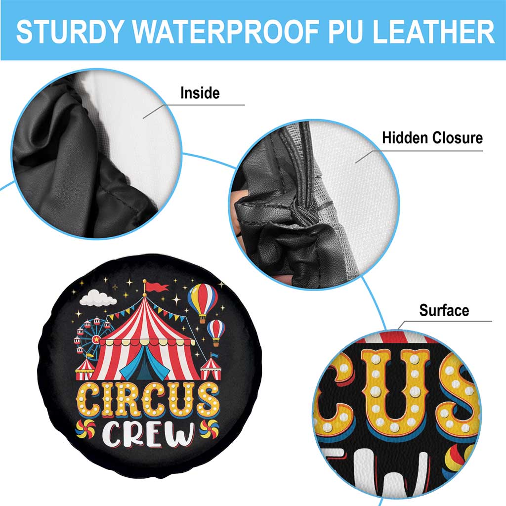 Circus Crew Spare Tire Cover Funny Circus Staff Clown Party Carnival