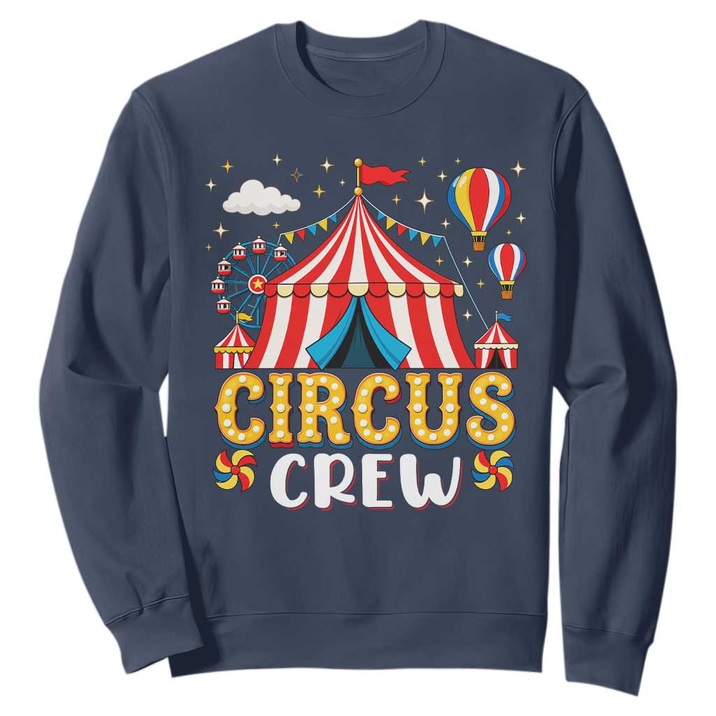 Circus Crew Sweatshirt Funny Circus Staff Clown Party Carnival