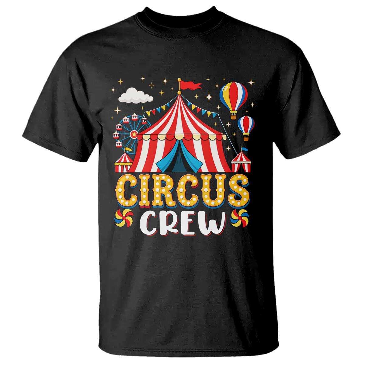 Circus Crew T Shirt Funny Circus Staff Clown Party Carnival
