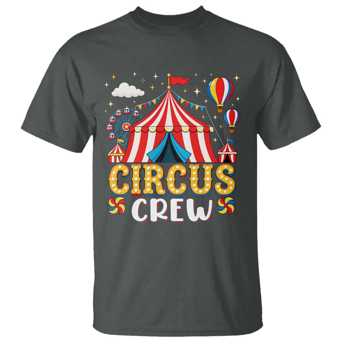 Circus Crew T Shirt Funny Circus Staff Clown Party Carnival