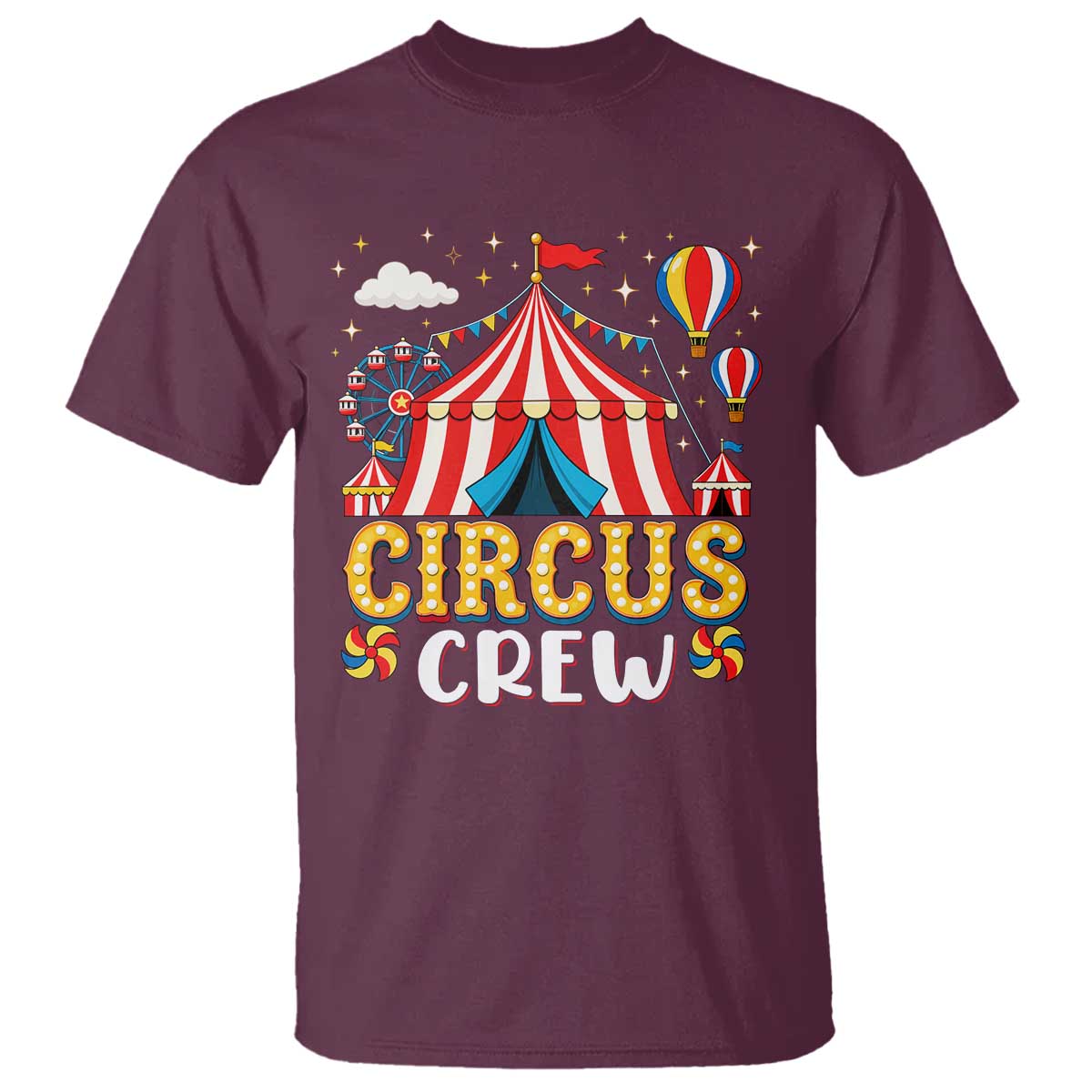 Circus Crew T Shirt Funny Circus Staff Clown Party Carnival