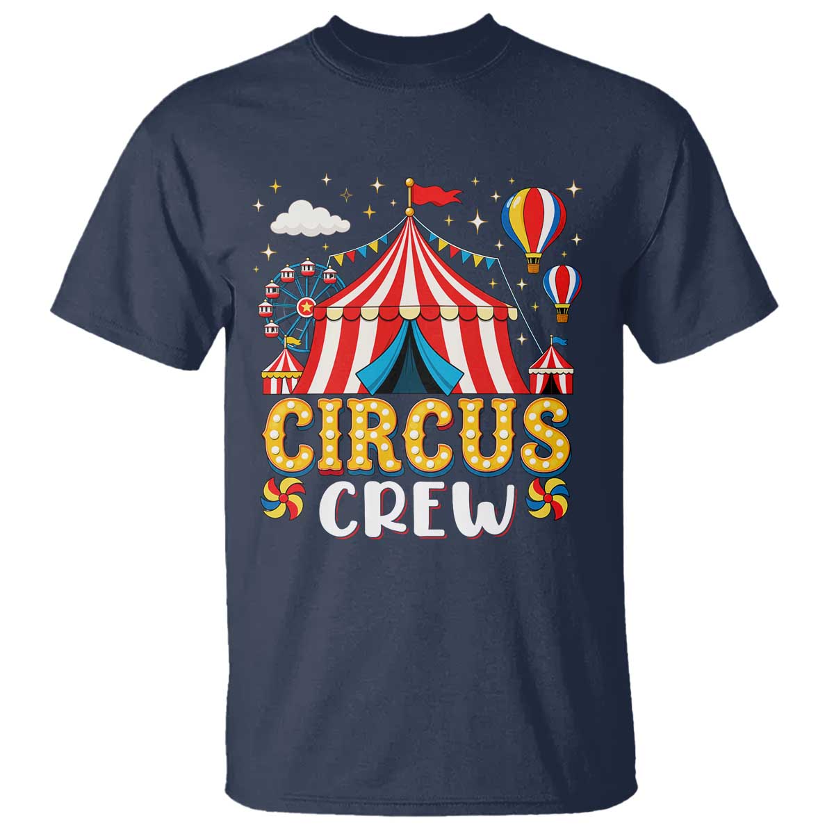 Circus Crew T Shirt Funny Circus Staff Clown Party Carnival