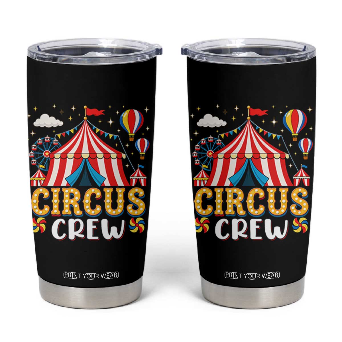 Circus Crew Tumbler Cup Funny Circus Staff Clown Party Carnival