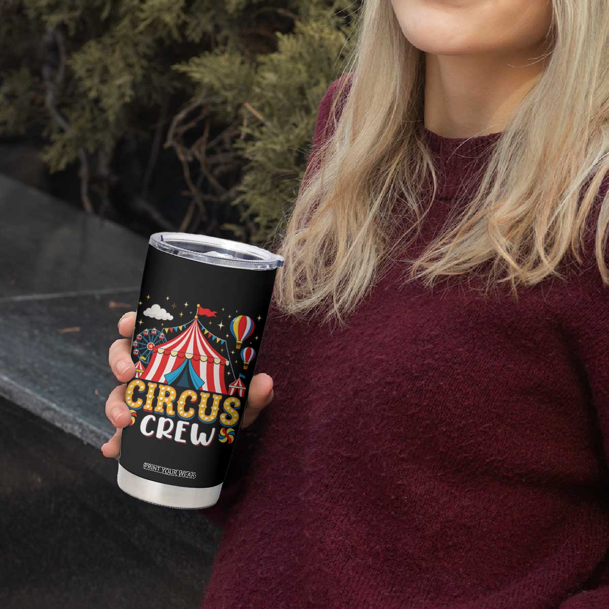 Circus Crew Tumbler Cup Funny Circus Staff Clown Party Carnival
