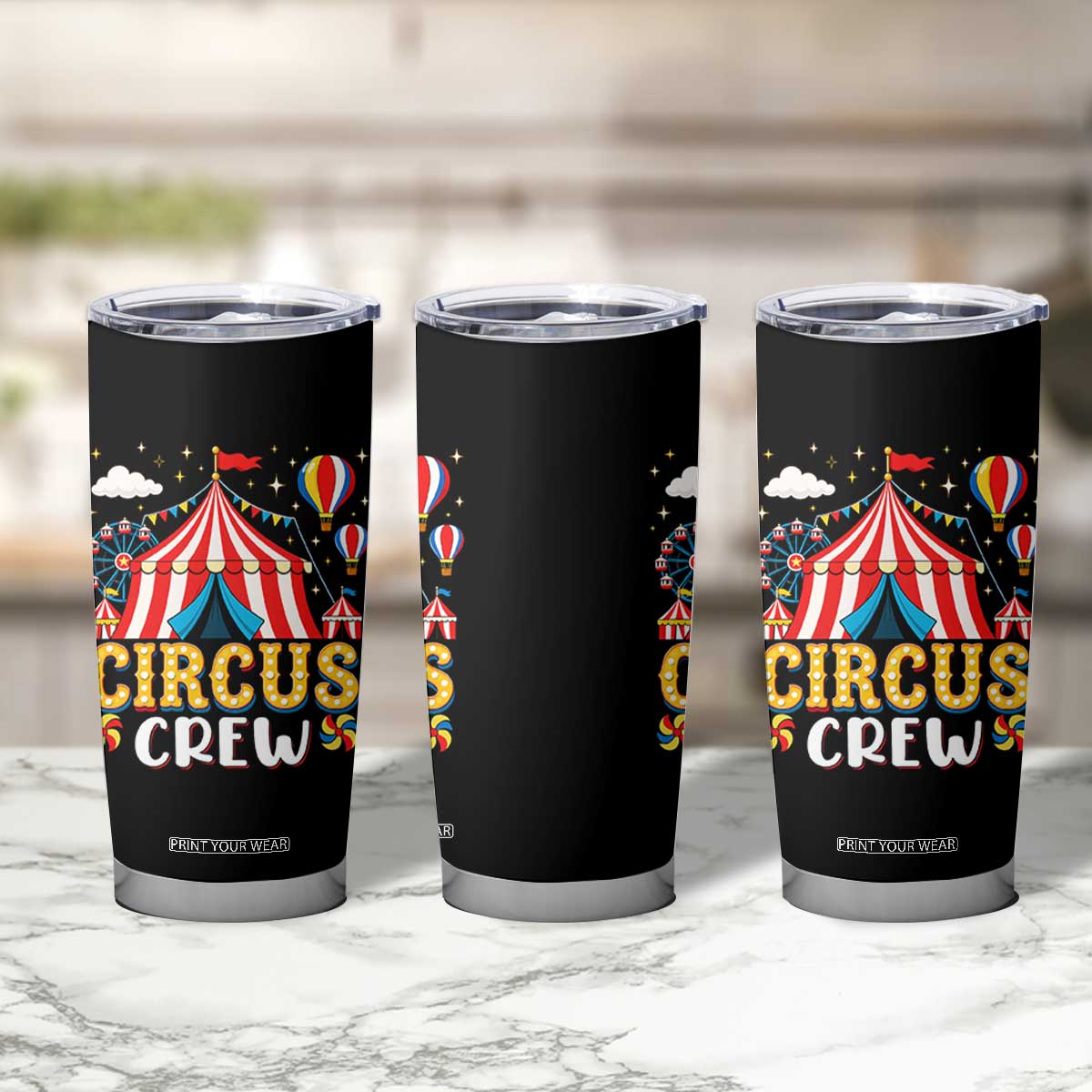 Circus Crew Tumbler Cup Funny Circus Staff Clown Party Carnival