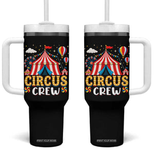 Circus Crew Tumbler With Handle Funny Circus Staff Clown Party Carnival