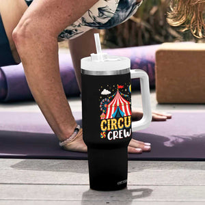 Circus Crew Tumbler With Handle Funny Circus Staff Clown Party Carnival