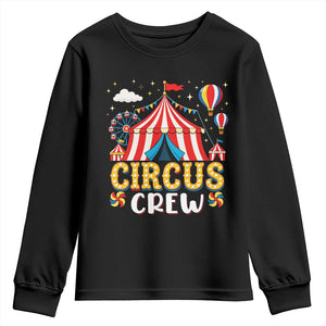 Circus Crew Youth Sweatshirt Funny Circus Staff Clown Party Carnival