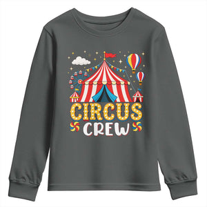 Circus Crew Youth Sweatshirt Funny Circus Staff Clown Party Carnival