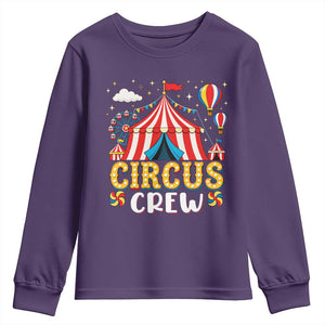 Circus Crew Youth Sweatshirt Funny Circus Staff Clown Party Carnival