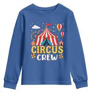 Circus Crew Youth Sweatshirt Funny Circus Staff Clown Party Carnival