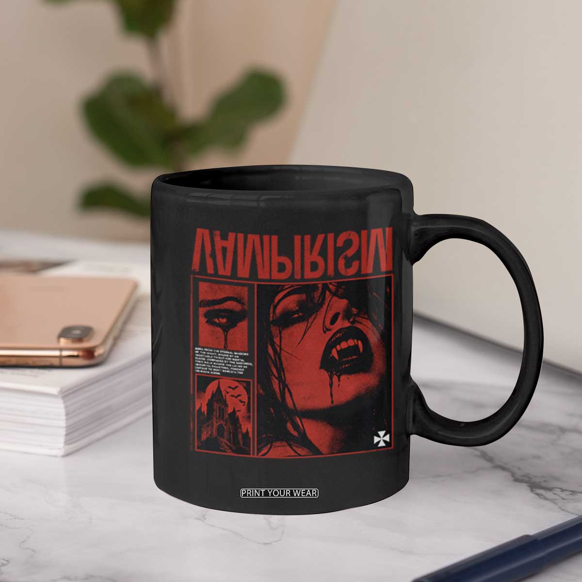 Vampirism Vampire Dark Gothic Emo Y2k Halloween Grunge Coffee Mug