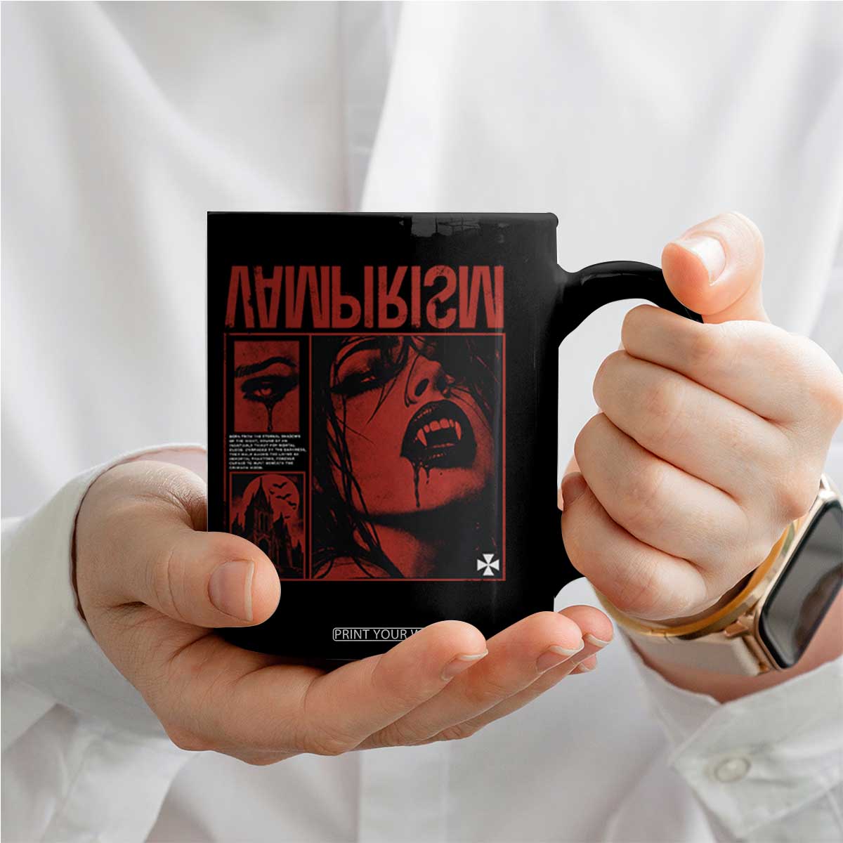 Vampirism Vampire Dark Gothic Emo Y2k Halloween Grunge Coffee Mug
