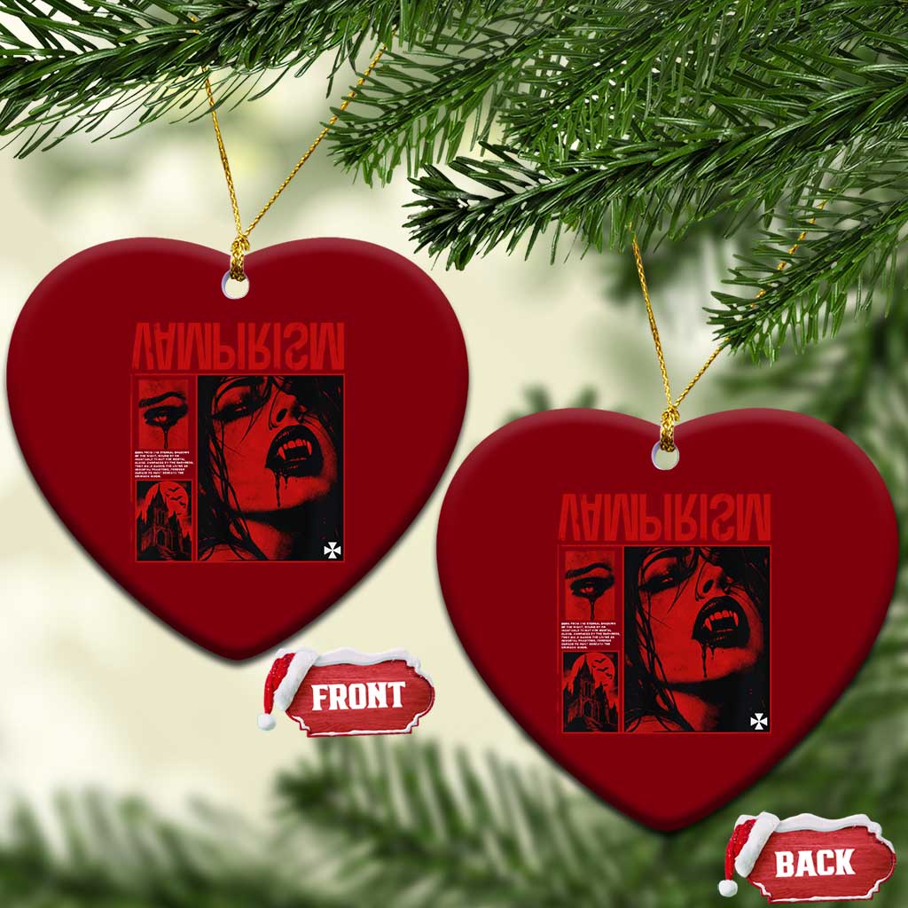 Vampirism Vampire Dark Gothic Emo Y2k Halloween Grunge Ceramic Ornament