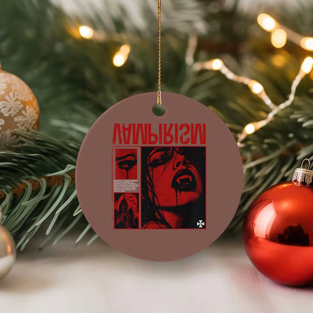 Vampirism Vampire Dark Gothic Emo Y2k Halloween Grunge Ceramic Ornament